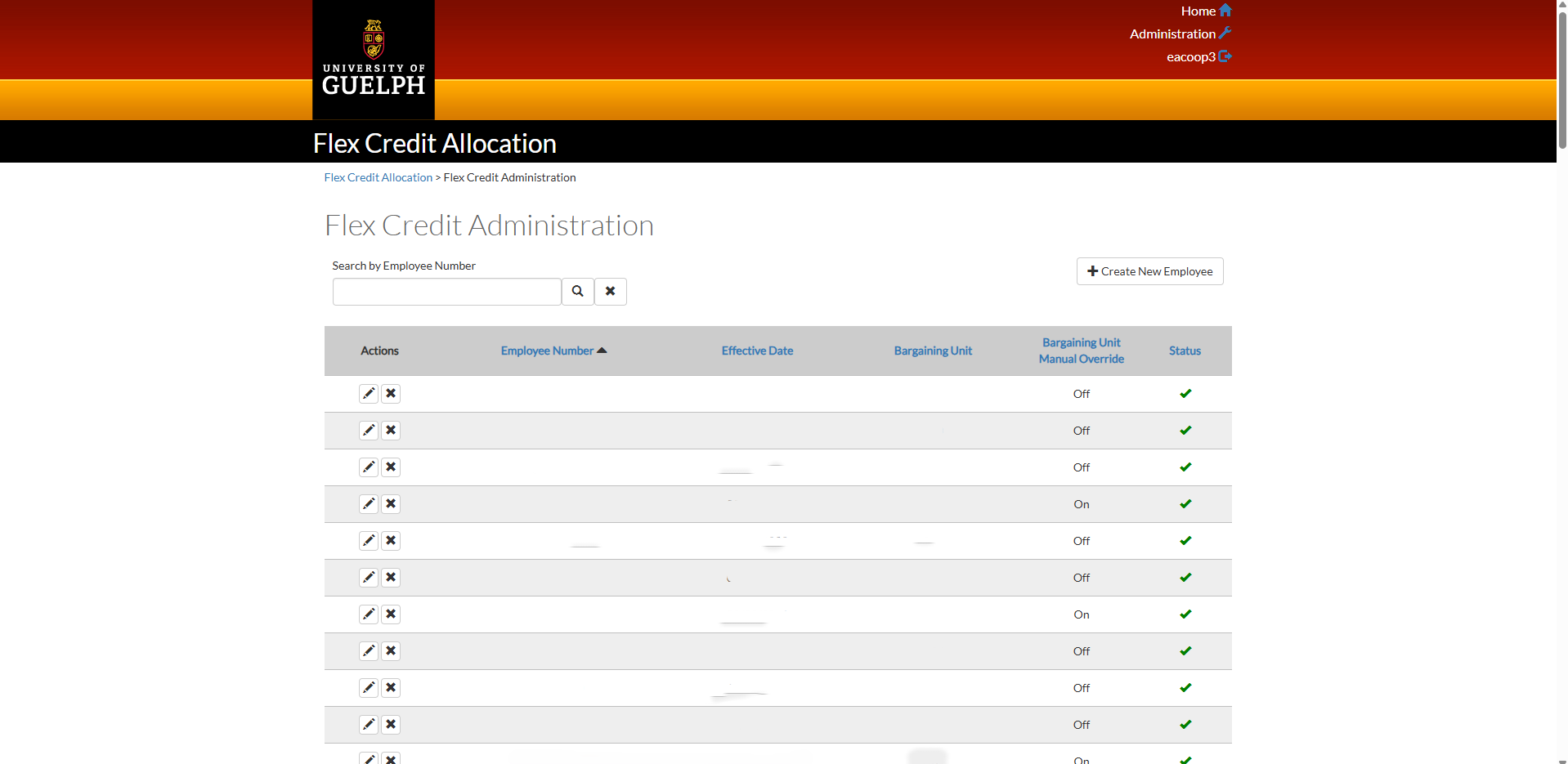 Current Flex Credit Application.